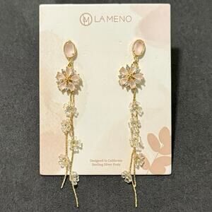NEW | La Meno | Mini Cascading Holographic Flower Earrings